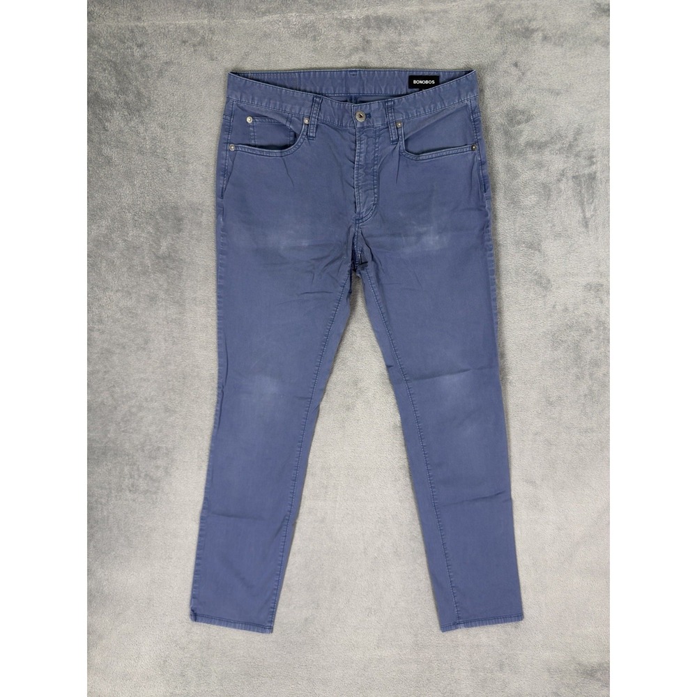 Bonobos Jeans Mens 31x32 Blue‎ Straight Slim Tailored Medium Wash Denim / Canvas